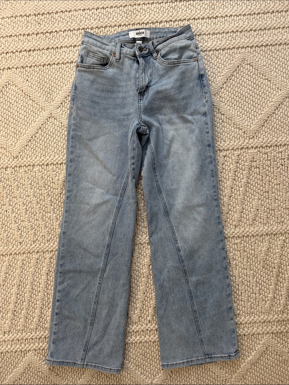 Mila Light Blue Straight-Leg Jeans for Women